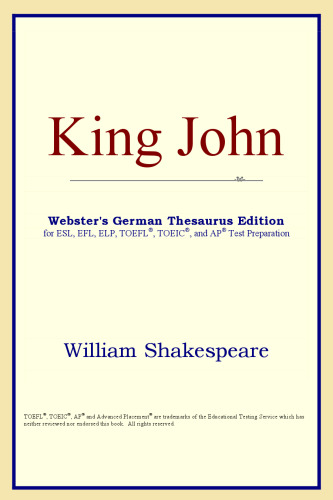 King John (Webster's German Thesaurus Edition)
