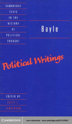 Bayle: Political Writings