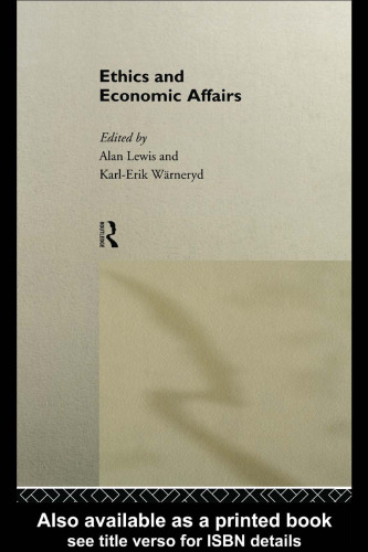Ethics and Economic Affairs