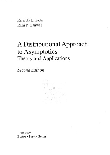 A distributional approach to asymptotics theory and applications