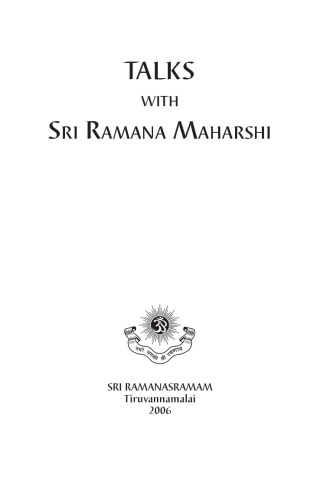 Talks with Sri Ramana Maharshi