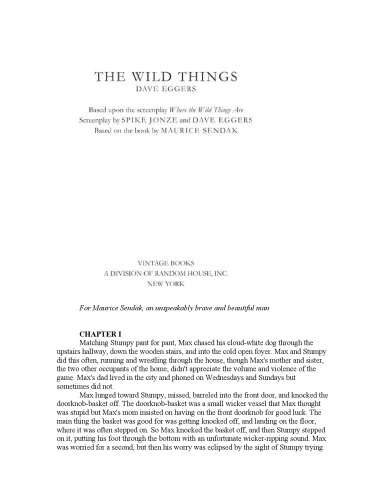 The Wild Things (Vintage)