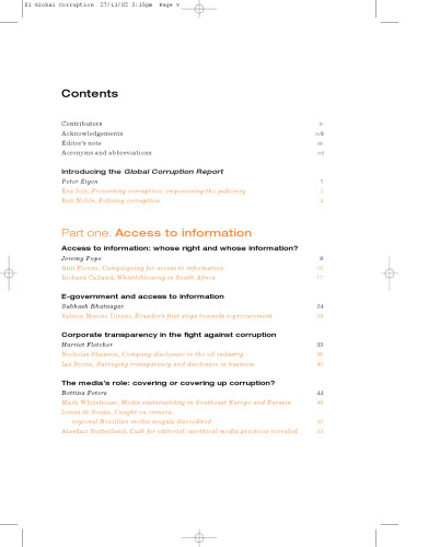 Global Corruption Report: 2003 (Transparency International)