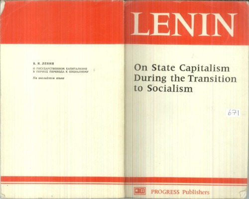 Lenin on state capitalism during the transition to socialism