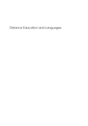 Distance Education And Languages: Evolution And Change (New Perspectives on Language and Education)