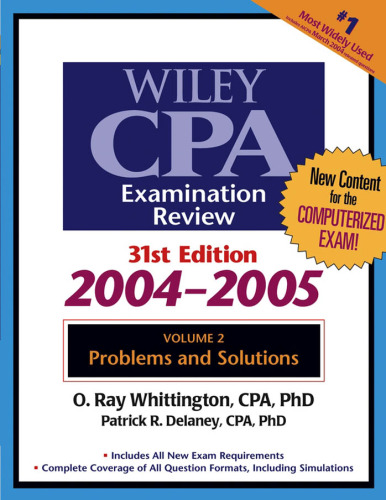 Wiley CPA Examination Review, Volume 2: Problems and Solutions