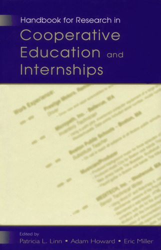 Handbook for Research in Cooperative Education and Internships