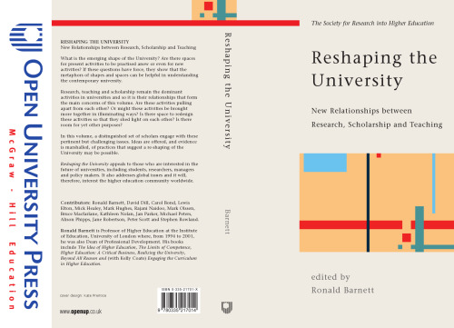 Reshaping the University (Society for Research Into Higher Education)