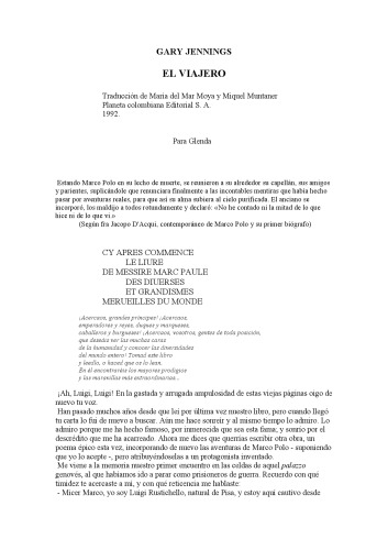 El viajero: la vida y la leyenda de Marco Polo (Spanish Edition)