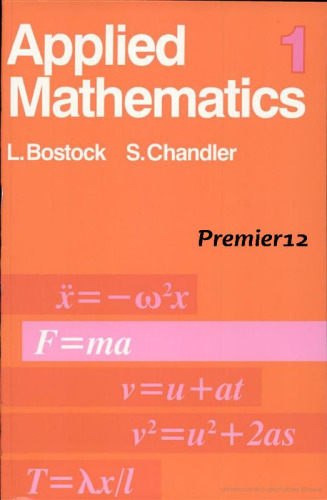 Applied Mathematics: v. 1