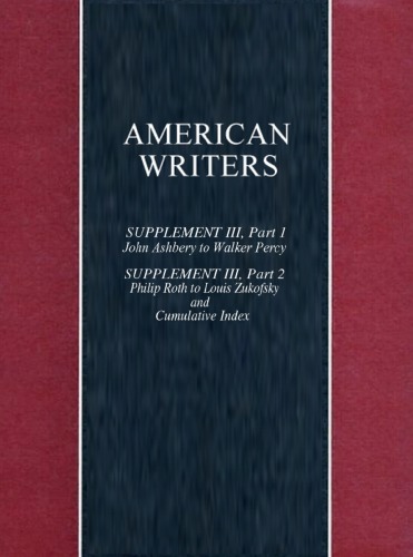 American Writers, Supplement III