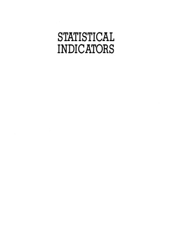 Statistical Indicators: For the Economic and Social Sciences