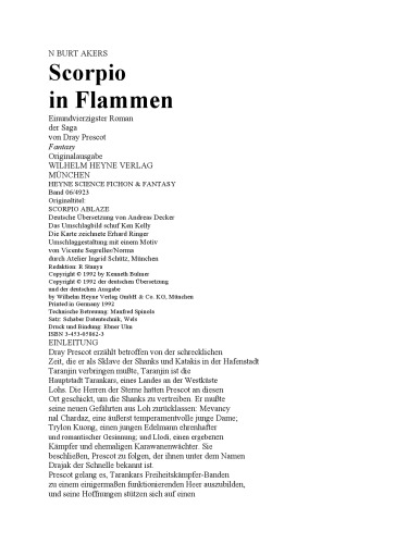 Scorpio in Flammen. 41. Roman der Saga von Dray Prescot