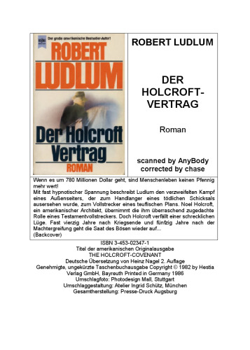 Der Holcroft - Vertrag