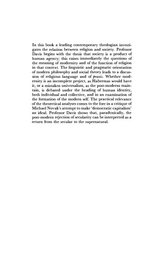 Religion and the Making of Society: Essays in Social Theology