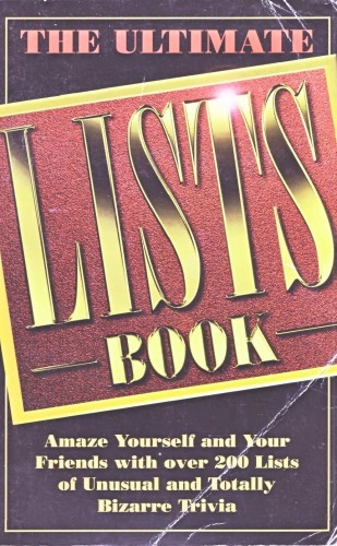 The Ultimate Lists Book
