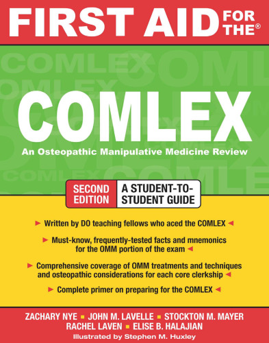 First Aid for the COMLEX, Second Edition (First Aid Series)
