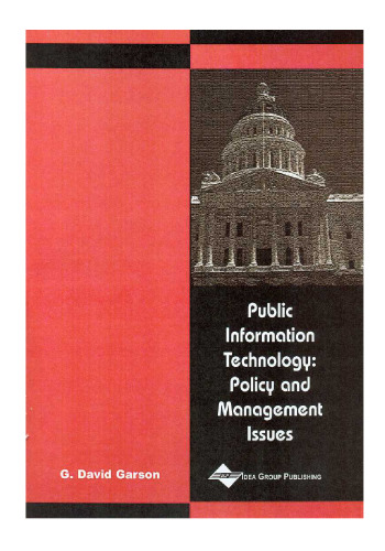 Public Information Technology: Policy and Management Issues