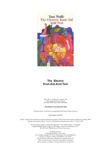 The Electric Kool-Aid Acid Test (1967)