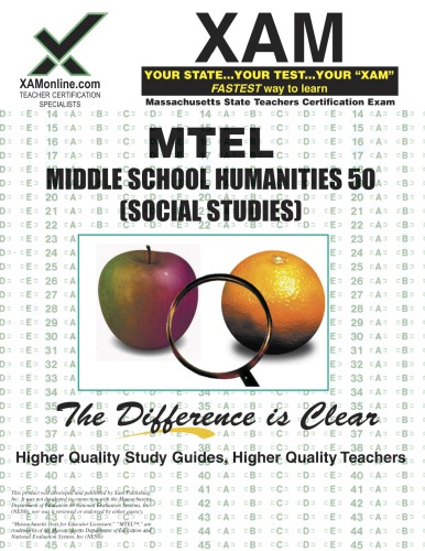 MTEL Middle School Humanities 50 Teacher Certification Test Prep Study Guide, 2nd Edition ()