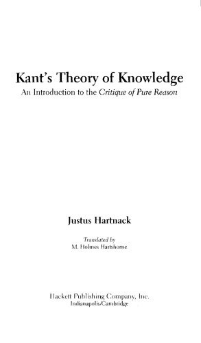 Kant's Theory of Knowledge