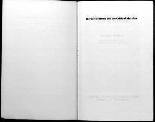 Herbert Marcuse and the Crisis of Marxism