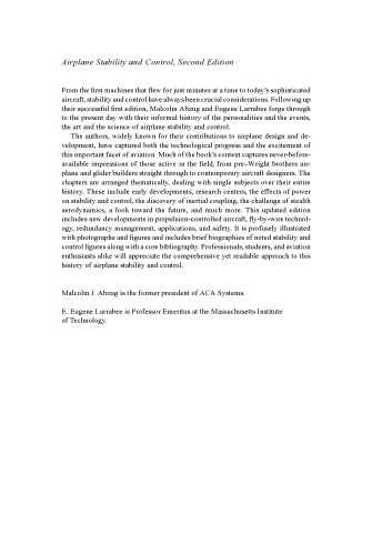 Airplane Stability and Control: A History of the Technologies That Made Aviation Possible - Second edition