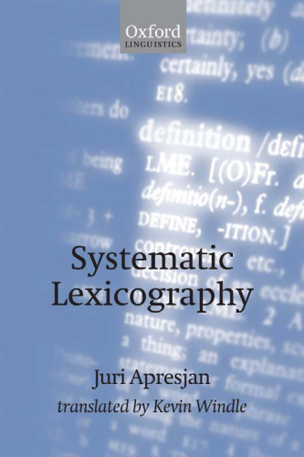 Systematic Lexicography