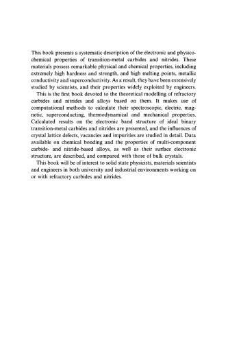 Electronic Structure of Refractory Carbides and Nitrides