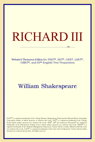 Richard III (Webster's Thesaurus Edition)