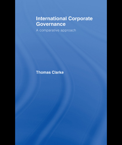 International Corporate Governance: A Comparative Perspective