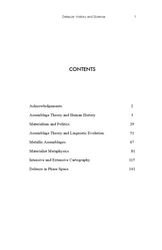 Deleuze: History and Science