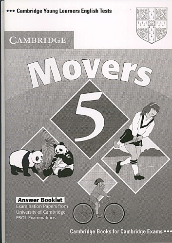 Movers 5 Answer Booklet: Examination Papers from the University of Cambridge ESOL Examinations