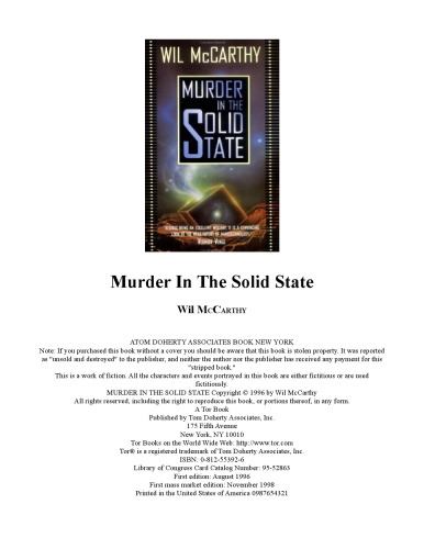 Murder in the Solid State