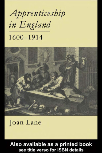 Apprenticeship In England, 1600-1914
