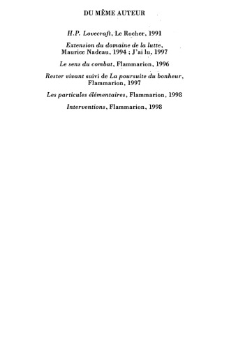 'Rester vivant' et autres textes