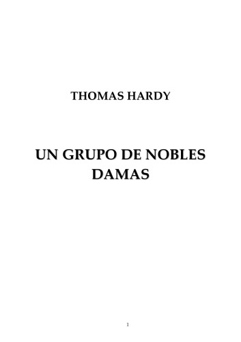 Un grupo de nobles damas