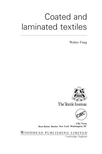 Coated and Laminated Textiles