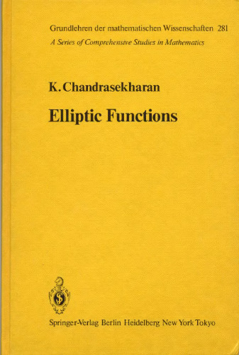 Elliptic Functions