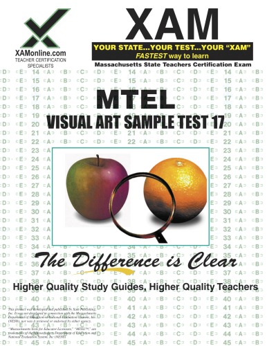MTEL Visual Art Sample Test 17 Teacher Certification, 2nd Edition ()