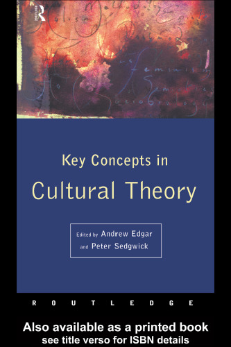 Key Concepts in Cultural Theory (Key Concepts Series)