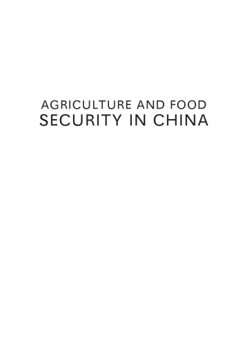 Agriculture and Food Security in China: What Effect Wto Accession and Regional Trade Agreements?