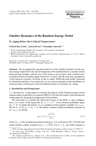 Communications in Mathematical Physics - Volume 236