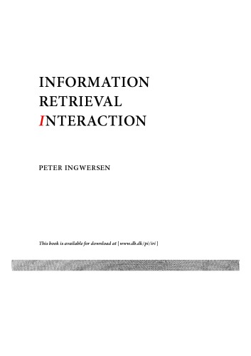 Information Retrieval Interaction
