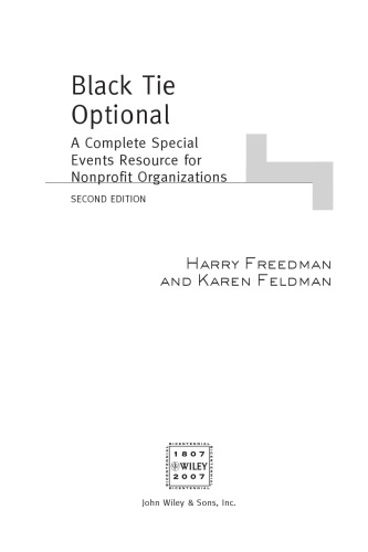Black Tie Optional: A Complete Special Events Resource for Nonprofit Organizations