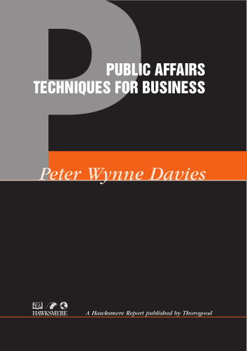 Public Affairs Techniques for  (Hawksmere Report)