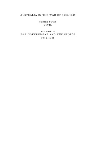 THE GOVERNMENT AND THE PEOPLE 1942-1945