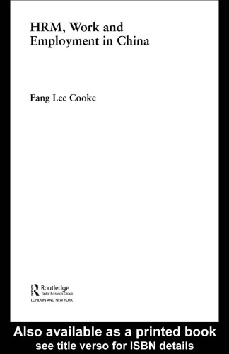 HRM, Work and Employment in China
