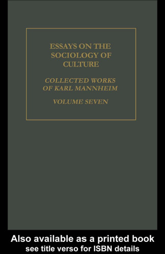 Essays on the Sociology of Culture