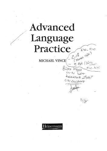 Advanced Language Practice with Key (Spanish Edition)